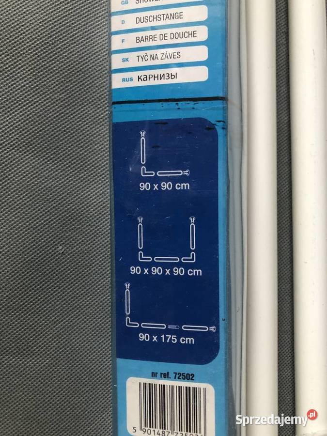Drążek do zasłony prysznic wann