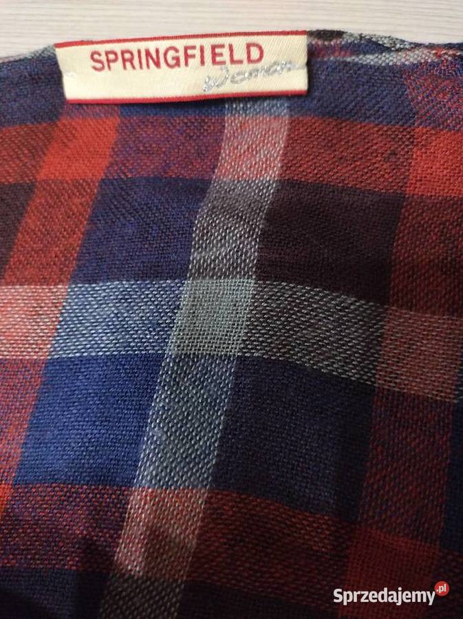 Szalik dwustronny w kratkę i z konikami Lublin