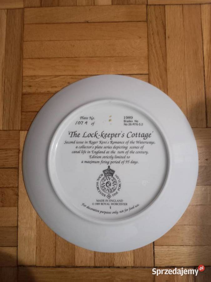 Talerz kolekcjonerski Royal Worcester THE Leszno