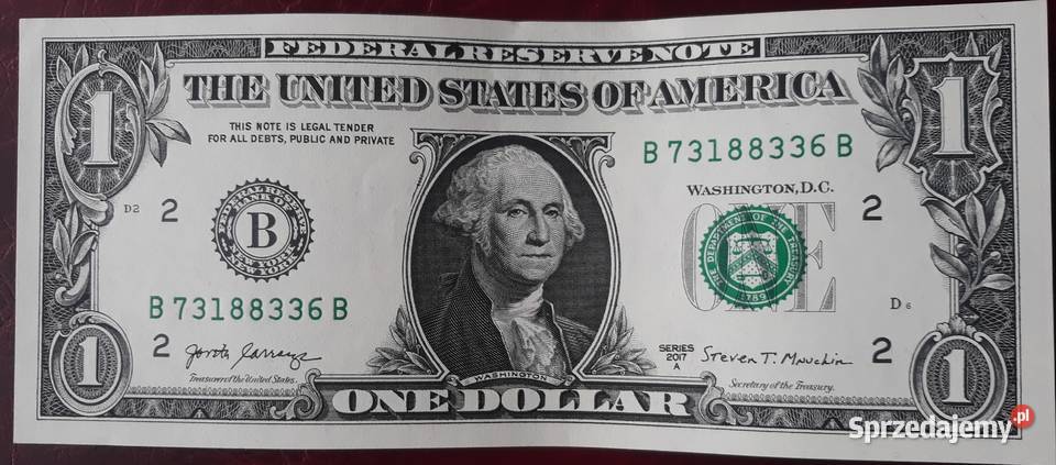 1 Dolar USA men B York seria A mennicze Konin