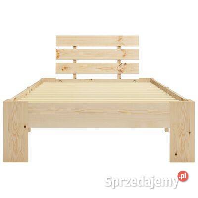 vidaXL Rama łóżka lite drewno sosnowe 100 x 200 Ramy i stelaże Meble