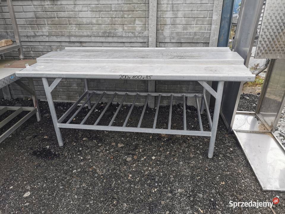 Stół masarki aluminiowy 200x100x85 Gastronomia Krotoszyn