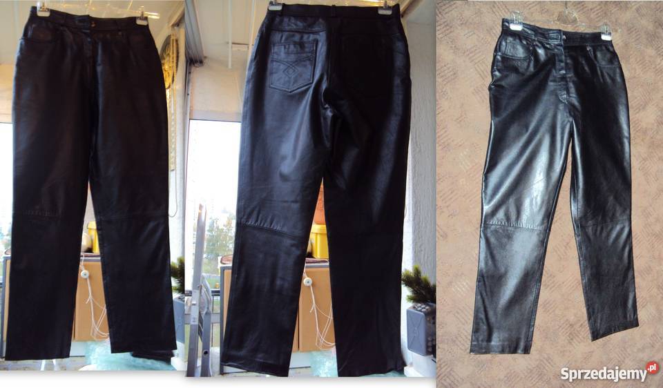 Spodnie skórzane Skóra naturalna  mazowieckie Warszawa