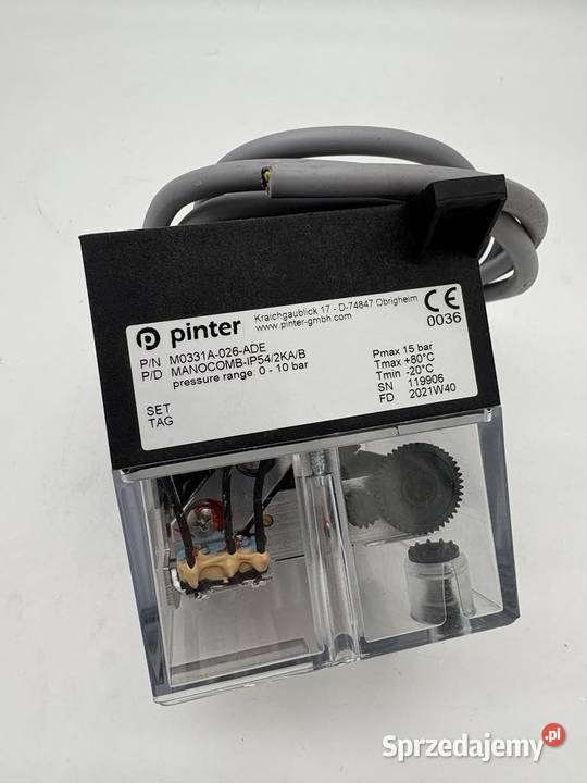 Pinter Manocomb M0331A026ADE Pressure switch Warszawa