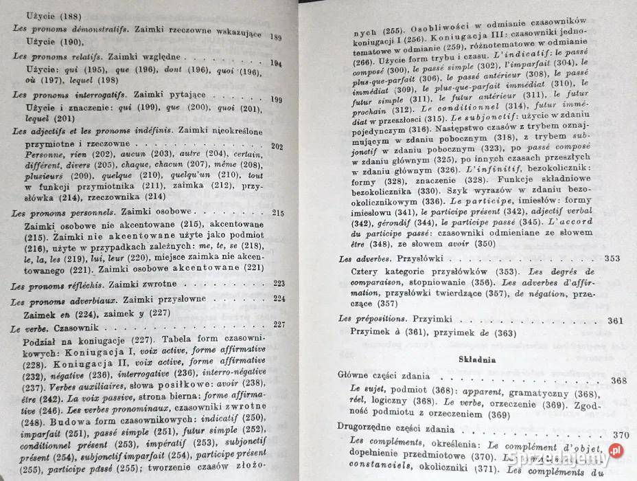 Zarys gramatyki francuskiej Henryk Łebek Chełm