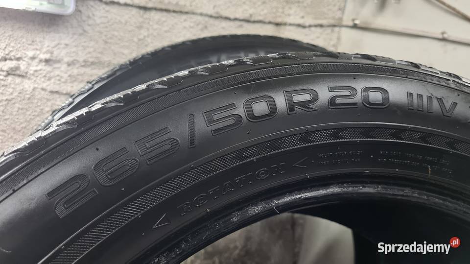 4x 26550 R20 Zimowe Nokian WR SUV 3 komplet Durlasy