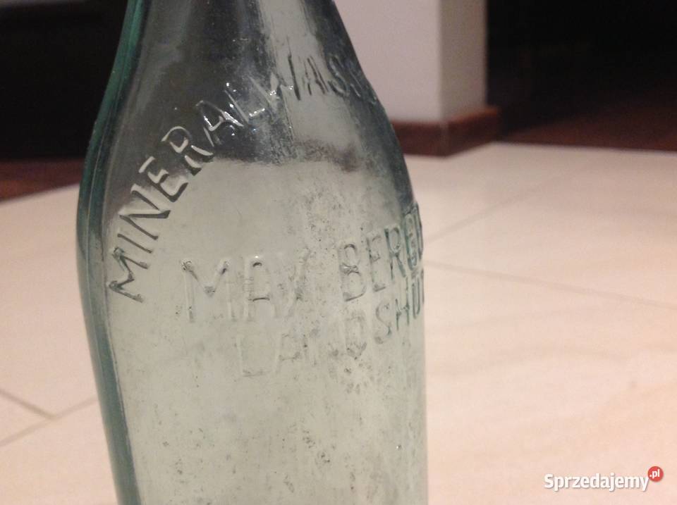 Stara Butelka Szklana MINERALWASSERFABRIK BERGER