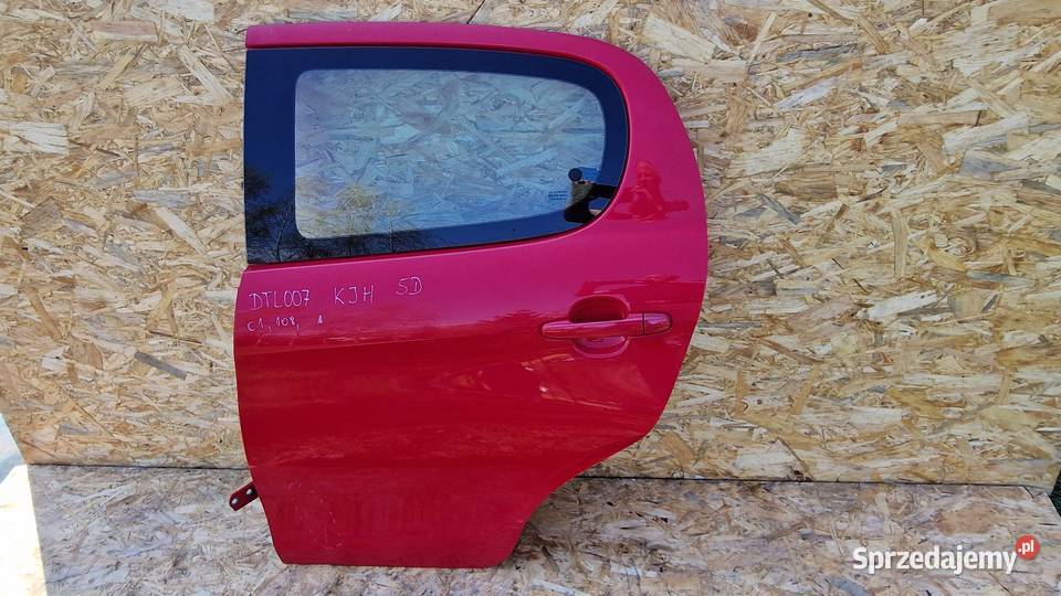 CITROEN C1 108 5D DRZWI TYŁ TYLNE LEWE LEWA KOD Słowikowo