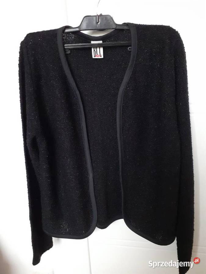 Sweter bez zapięcia czarny SM Warszawa