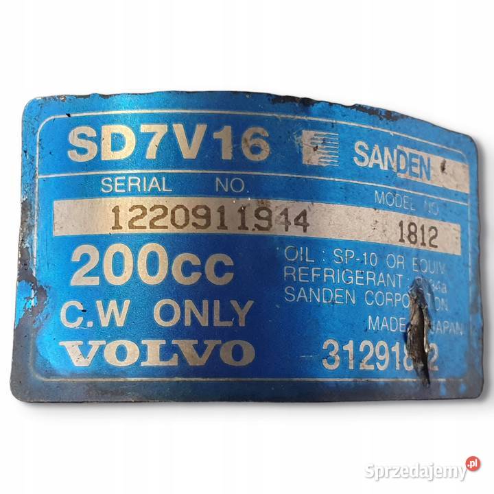 SPRĘŻARKA KLIMATYZACJI Volvo S40 II V50 C30 16 D Chełm