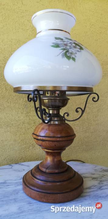 Lampka stołowa nocna biurowa stylowa naftowa