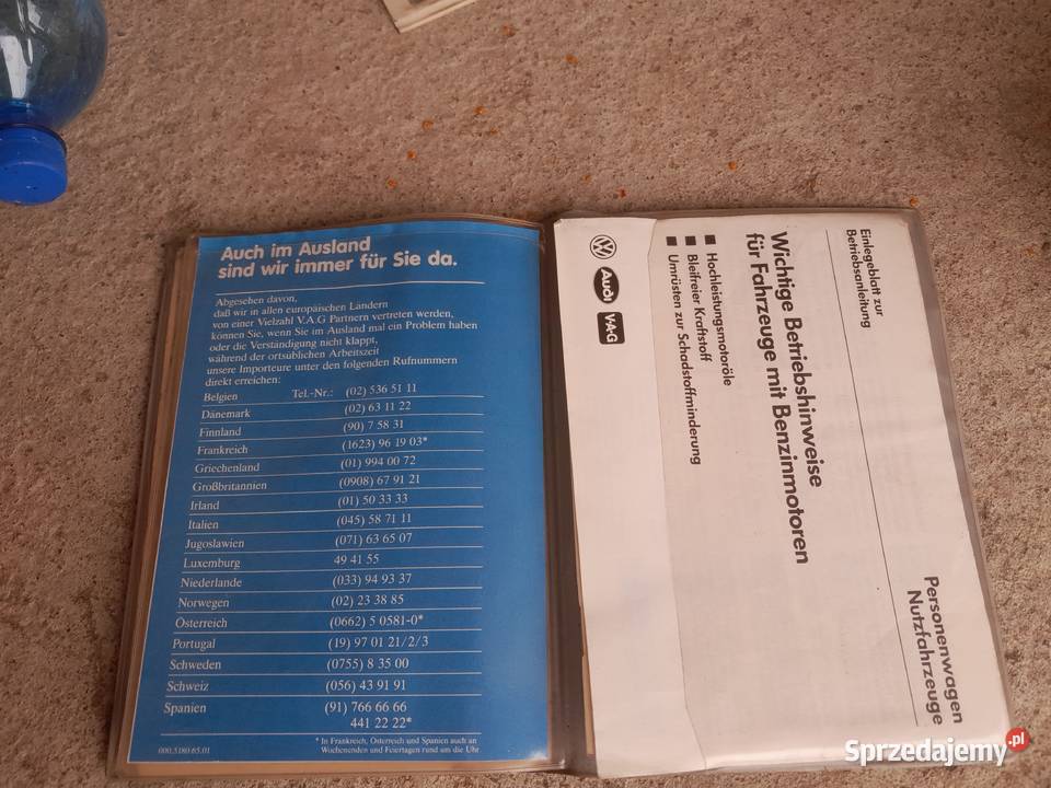 Volkzwagen 2 instrukcja książka gwarancyjna Łomża