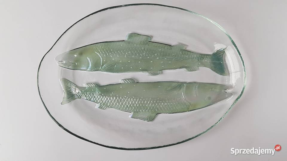 Patera półmisek ryby pstrągi Ząbkowice Dąbrowa Górnicza