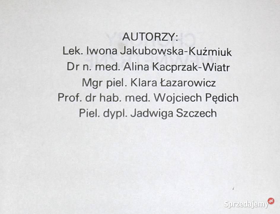 Choroby wewnętrzne Wojciech Pędich Chełm sprzedam