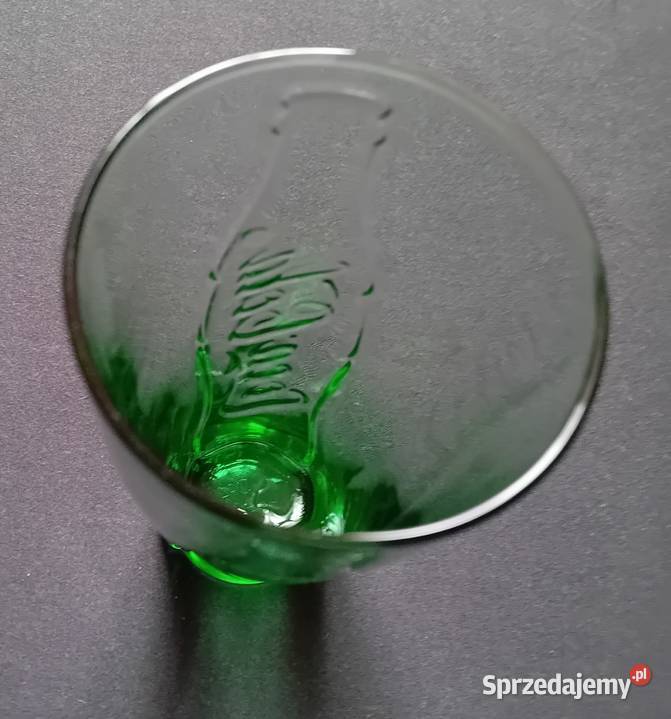 Zielona koleksjonerska szklanka Coca Cola Koźminek