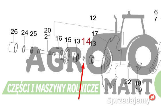 00230128 0230128 230128 PODKŁADKA REGUL 16x22x01 Wichrów