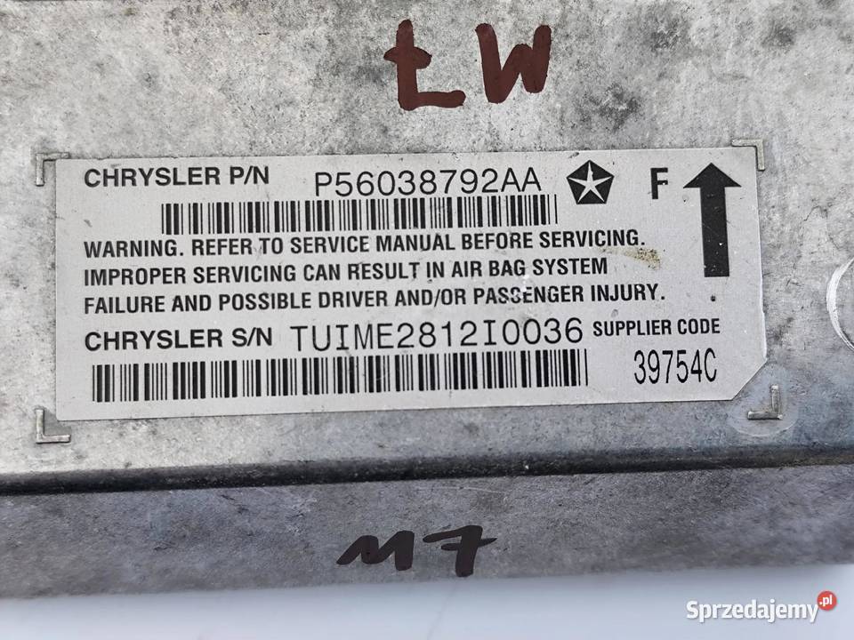 Jeep Grand Cherokee MODUŁ AIBAG PODUSZEK wielkopolskie Przemęt