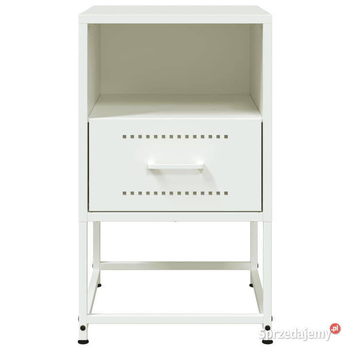 Szafki nocne 2 białe 36x39x605 stal WM846565 Warszawa
