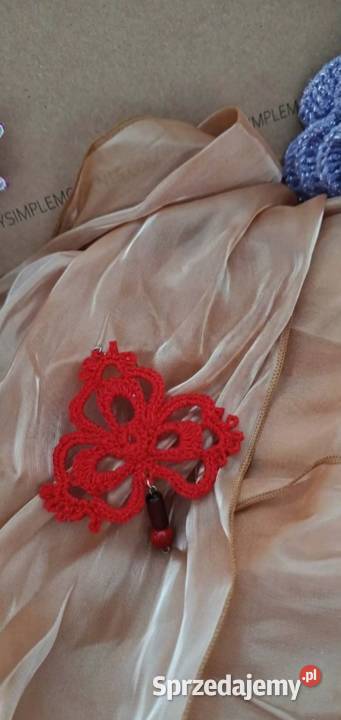 SzydełkoPara czerwonych kolczyków Sochaczew