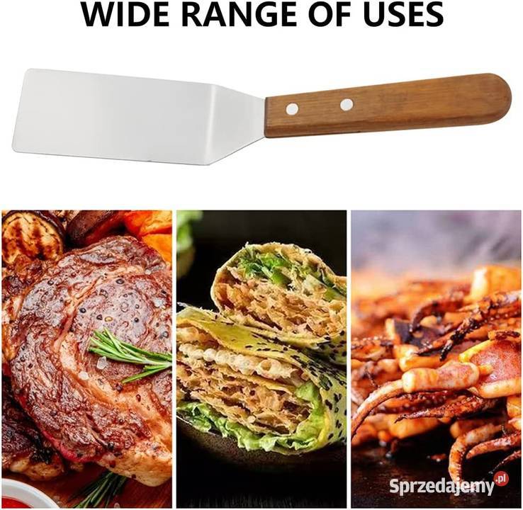 Szpatułki 3 do grilla ze stali nierdzewnej lubelskie Zamość