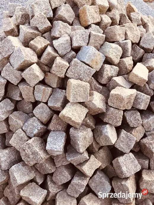 KOSTKA GRANITOWA ŻÓŁTA Żółty Granit Bruk Brukowa