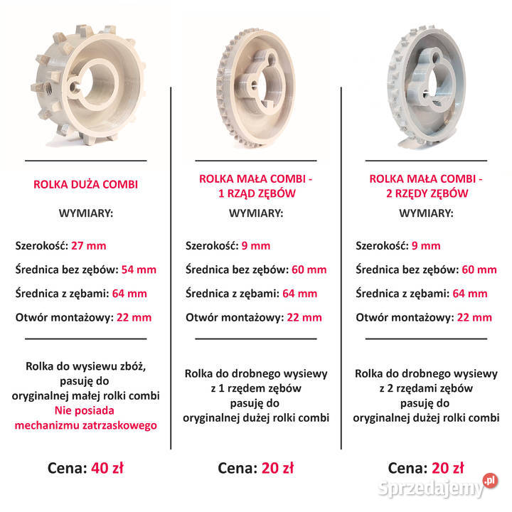 Części do siewnika Isaria RolkiZasuwaKolanko Do maszyn uprawowych podkarpackie Rokietnica