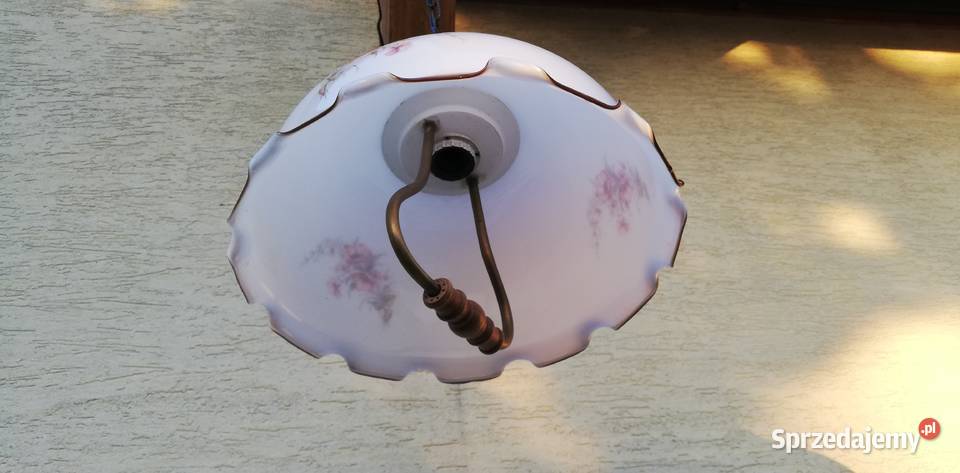 Lampa wisząca szklana stół żyrandol zwis stylowa mazowieckie Garwolin