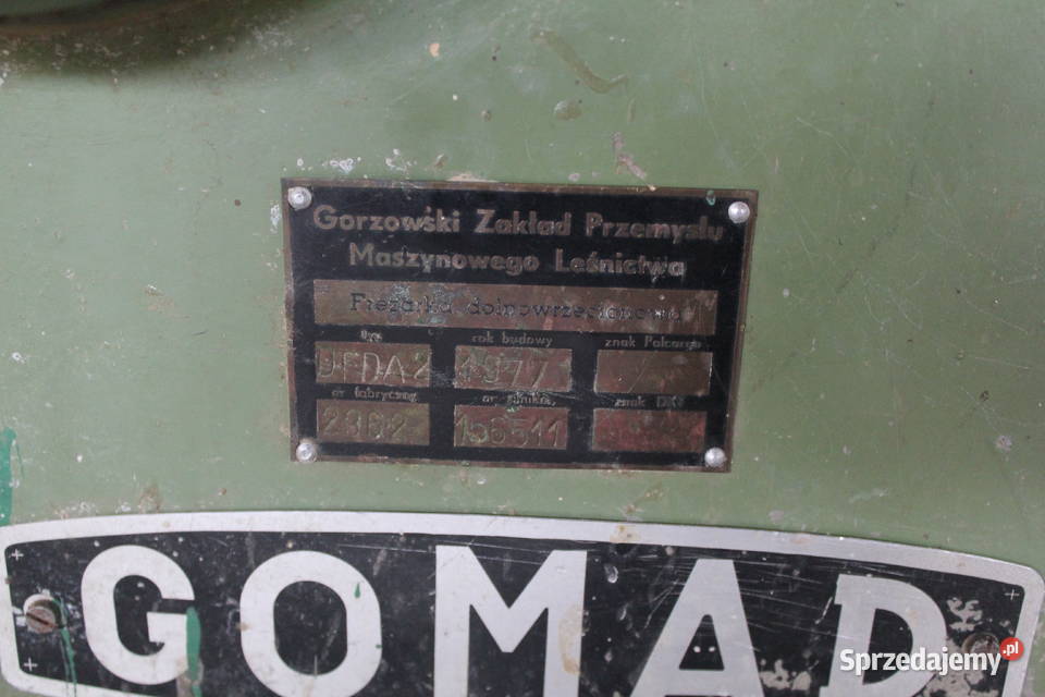 Frezarka dolnowrzecionowa GOMAD DFDA2 dolnośląskie Karpniki