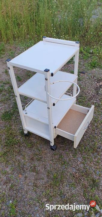 Stolik pomocniczy na kółkach Biomak z szufladą Kraków