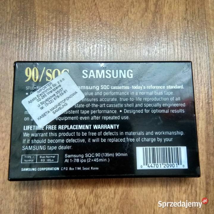 Samsung SQC 90 kaseta do magnetofonu nowa dolnośląskie Świebodzice sprzedam