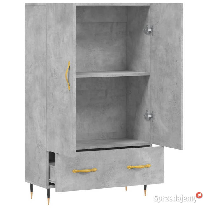 Wysoka szafka szarość betonu 695x31x115 WM828216 Warszawa sprzedam