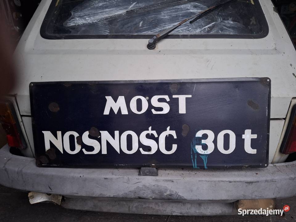 STARA TABLICA EMALIA EMALIOWANA MOST NOŚNOŚC 30T opolskie Korfantów sprzedam