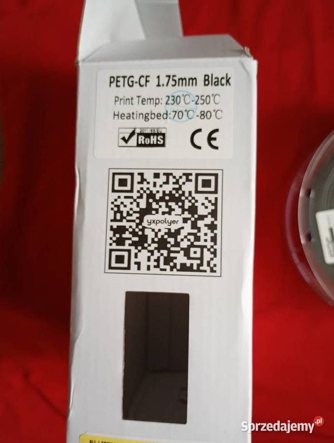 Filament 3D petgcf Włókno Węglowe Yxpolyer 175mm Warszawa