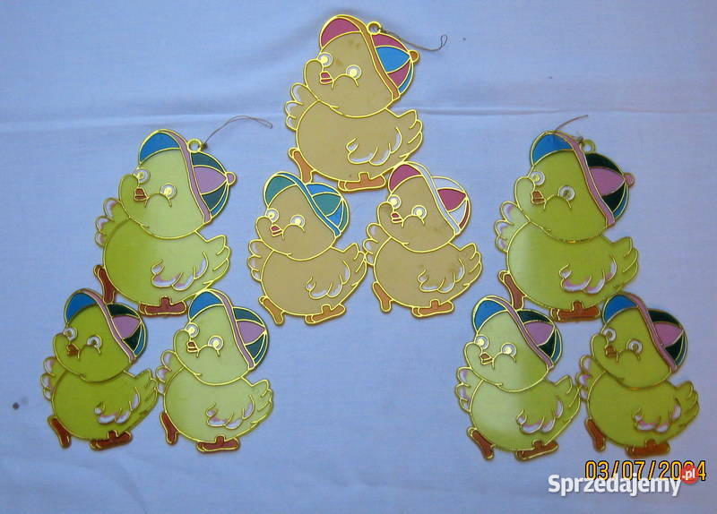 Kurczaki do powieszenia 3 sztuki Wielkanoc Kraków sprzedam