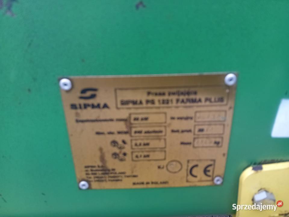 Prasa sipma 1221 farma plus sprzedam