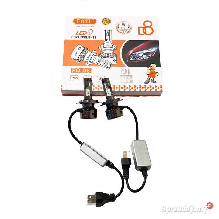 2 x H4 żarówka LED CAN BUS 2 x 48W aluminiowa Pomiechówek
