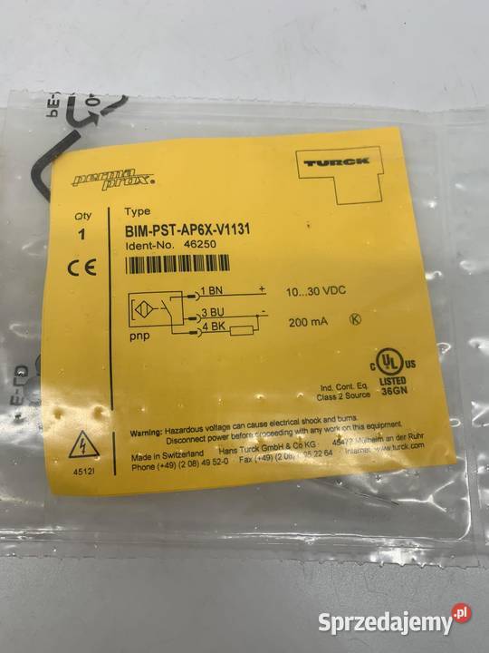 Turck BIMPSTAP6XV1131 46250 magnetic sensor Warszawa sprzedam