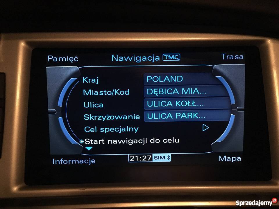 Polskie Menu Lektor Audi MMI 3G A4 A5 A6 A7 Q5 Dębica
