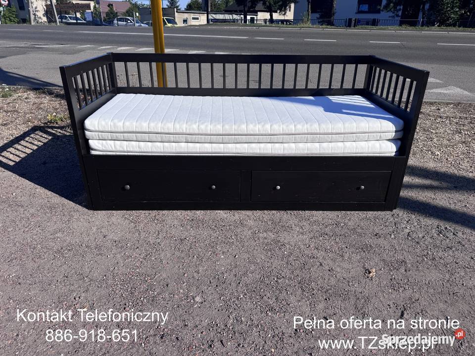 Łóżko leżanka IKEA HEMNES Lite drzewo 2 materace sprzedam