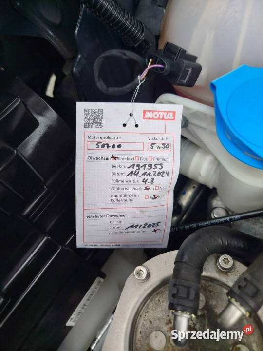 Volkswagen Touran 20 TDI udokumentowany przebieg