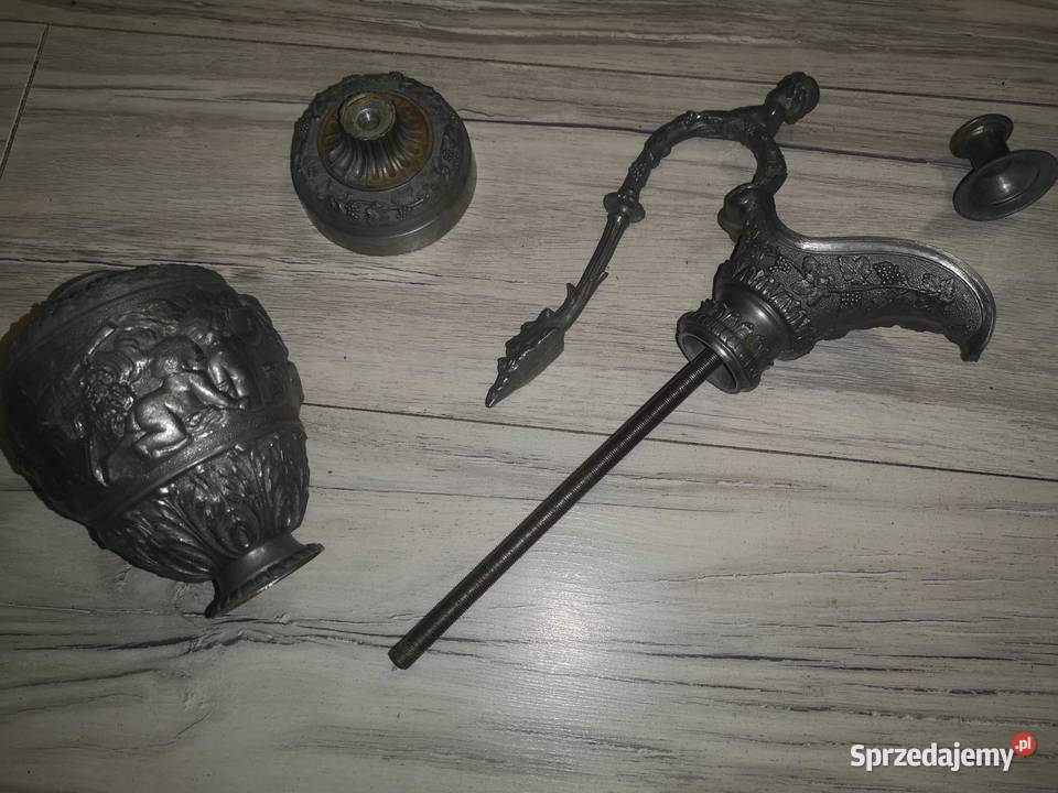 stara antyczna amfora cyna cynowa rzeźbiona Pozostałe Kraków