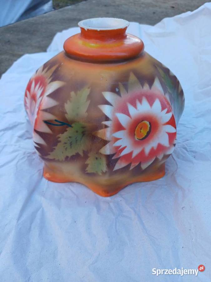 Stary klosz z 3040 lat 20 wieku recznie malowany Lubań