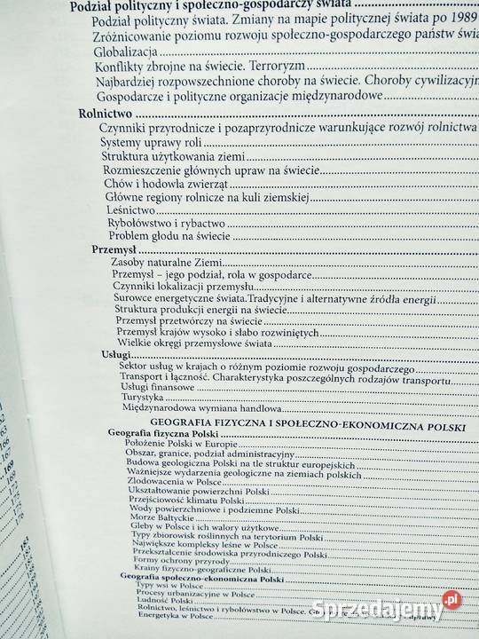 Matura geografia vademecum Greg antykwariat Warszawa sprzedam