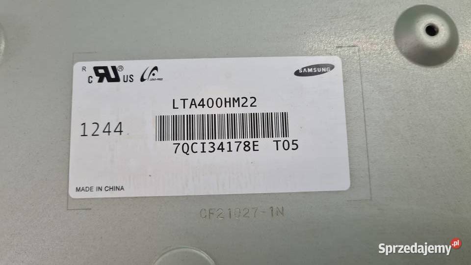 Matryca Samsung LTA400HM22 Części i akcesoria Gorzów Wielkopolski