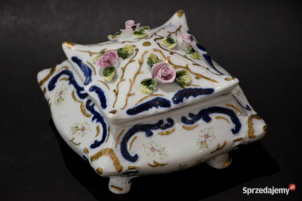 Porcelana Roceram Bombonierka Mica hand made do wielkopolskie Środa Wielkopolska