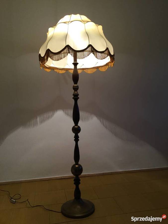 Lampa stojąca z abażurem łódzkie Łódź