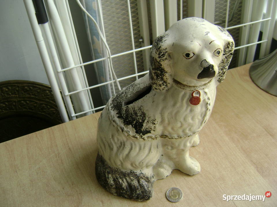 Starocie z PRL PSY Figurka ceramiczna Gdynia
