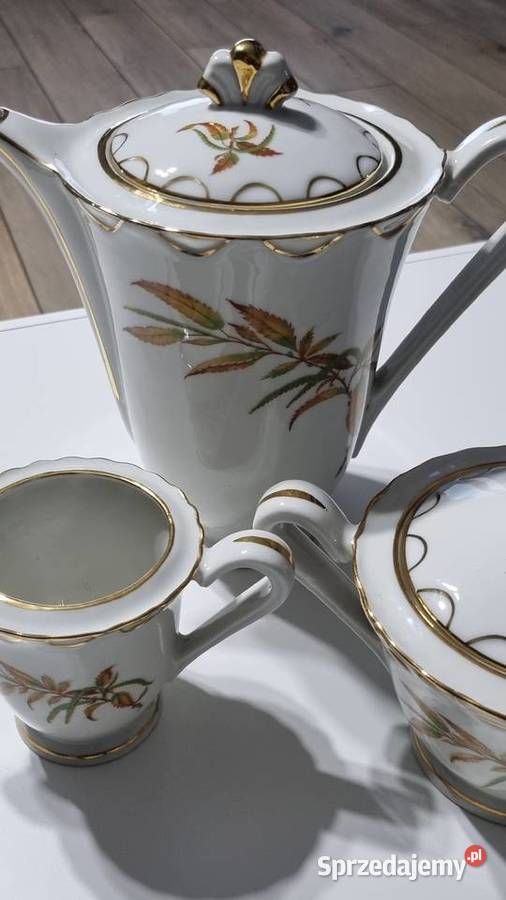 Serwis kawowy 10 osób Porcelana Francuska Wola Podłężna