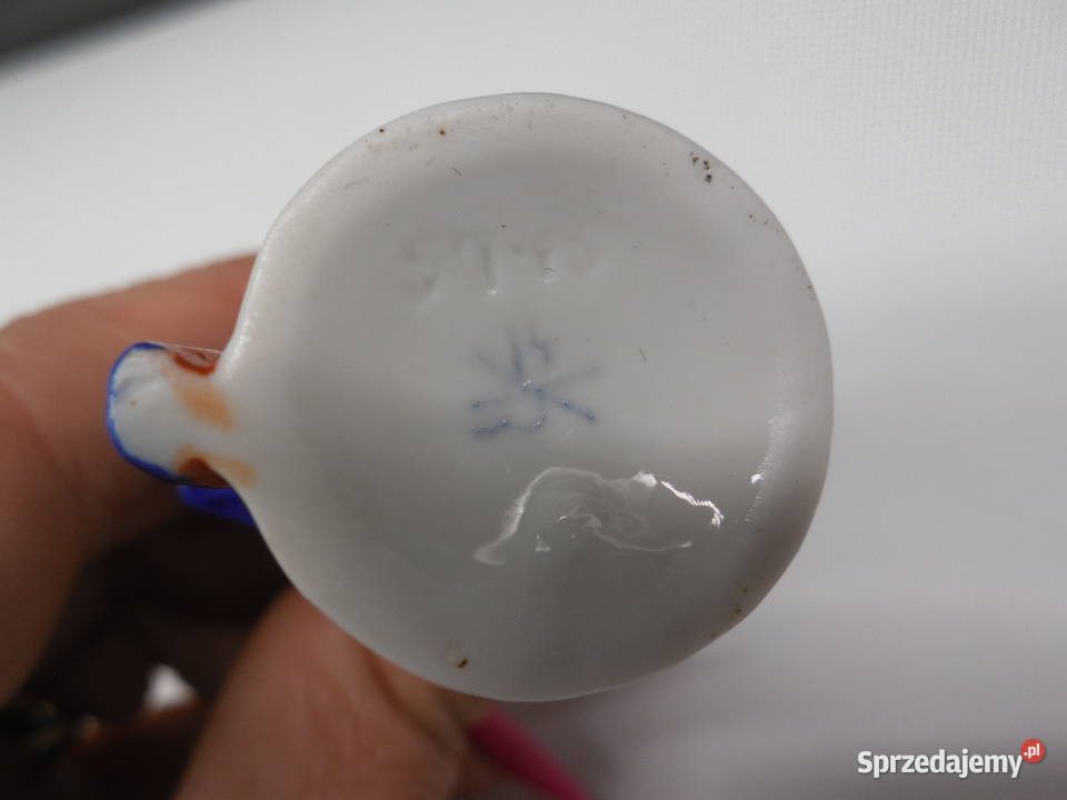 Stara porcelanowa figurka PAPUGA ARA Porcelana i szkło Raszków