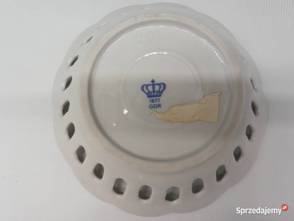 Paterka porcelanowa ażurowa Lippelsdorf Raszków